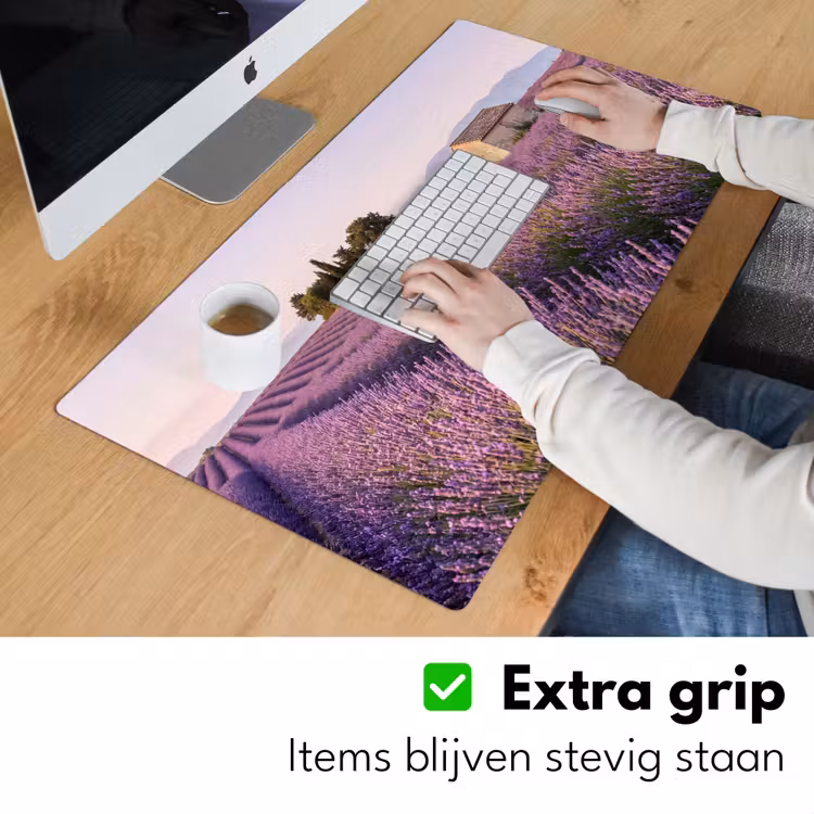 Bureau onderlegger - Lavendel - Landschap - Sereen - Paars — 6