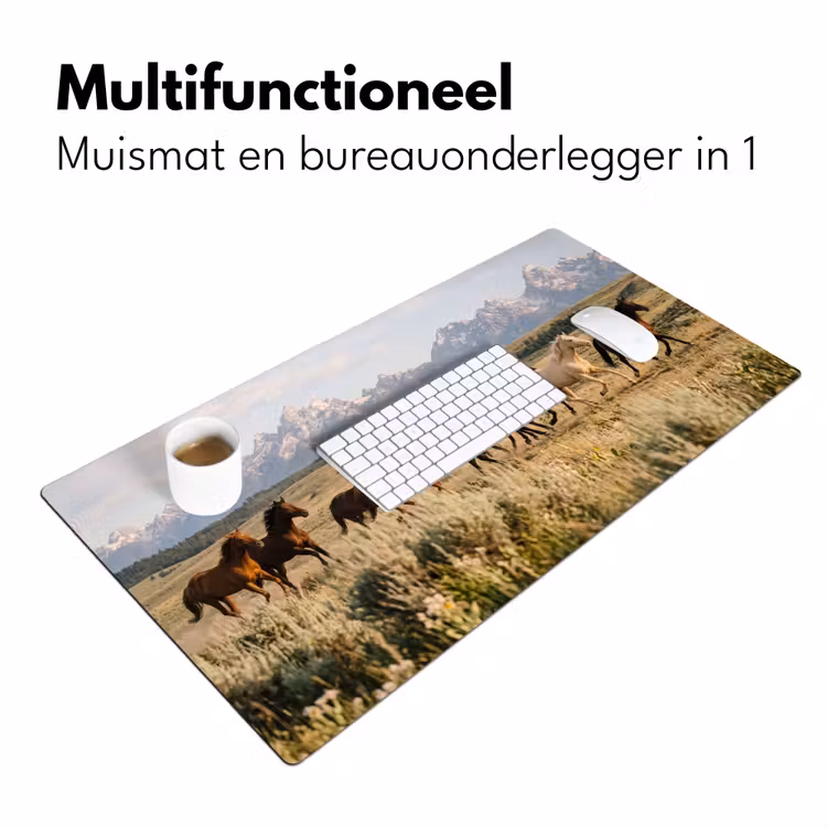 Bureau onderlegger - Paarden - Kudde - Bergen - Vrijheid - Wild — 7