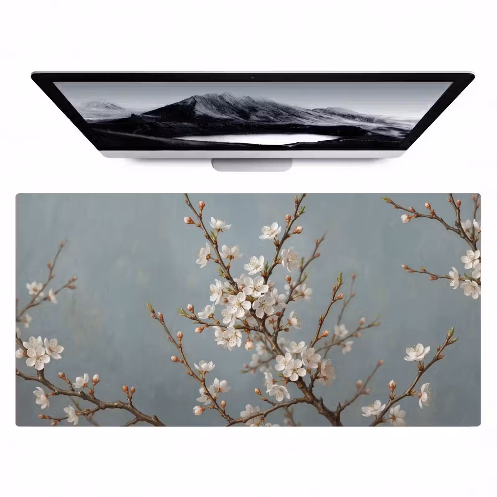 Bureau onderlegger - Botanisch - Stilleven - Blauw — 1