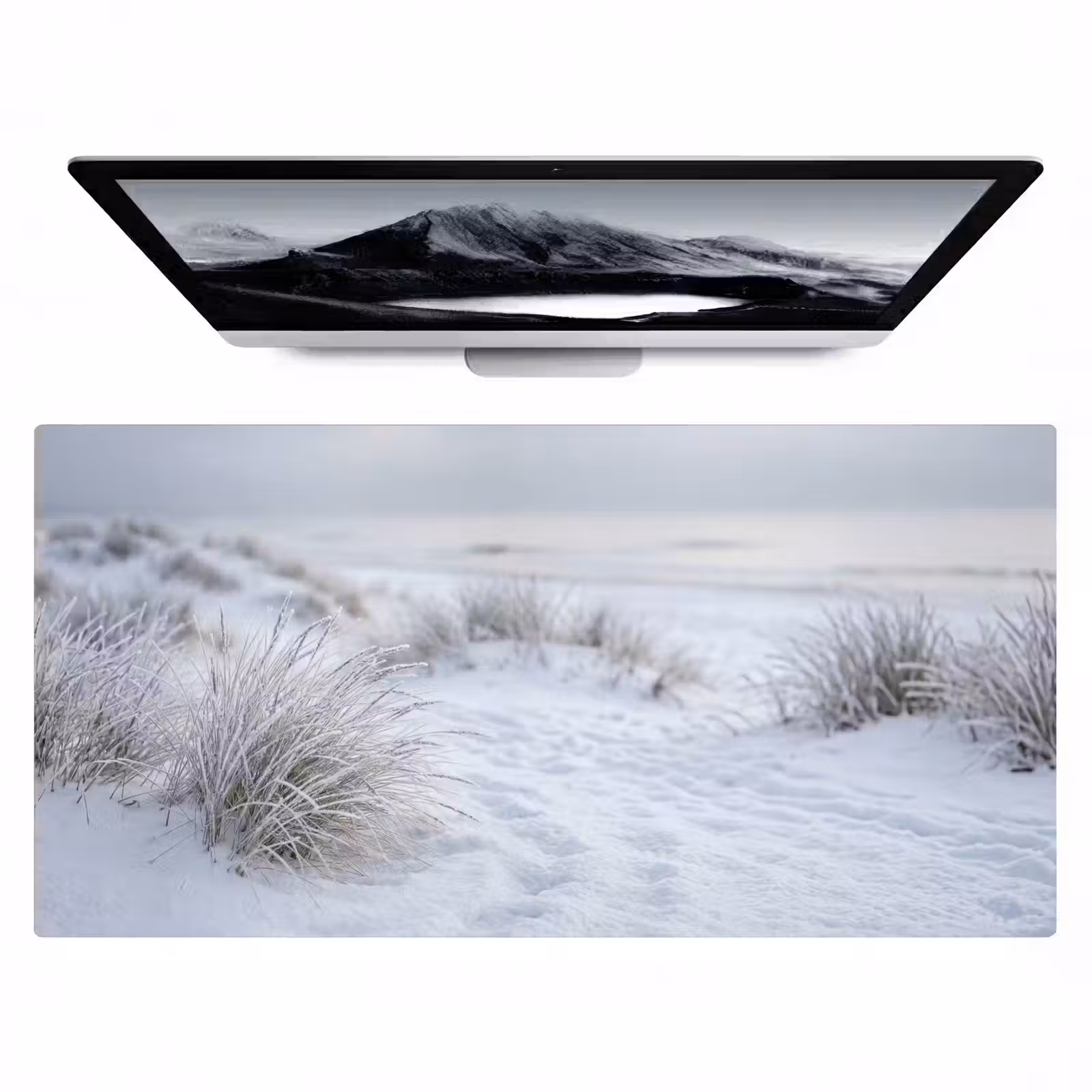 Bureau onderlegger - Duinen - Sneeuw - Strand - Winter - Serene — 1