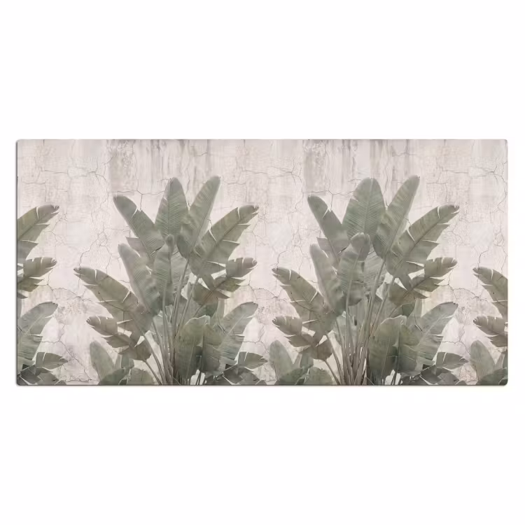 Bureau onderlegger - Bananenbladeren - Beton - Groen — 2