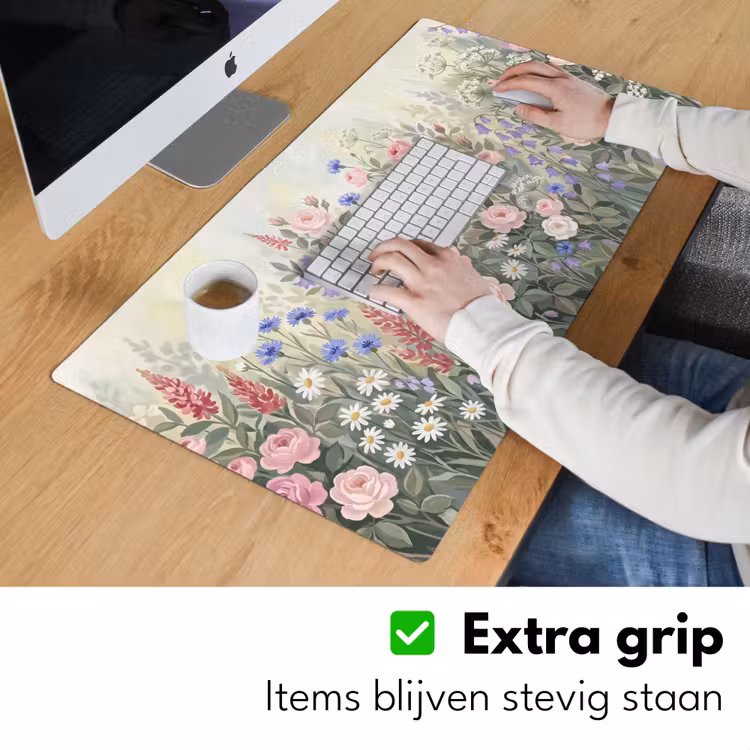 Bureau onderlegger - Bloemen - Tuin - Natuur - Kleurrijk — 6