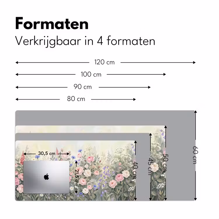 Bureau onderlegger - Bloemen - Tuin - Natuur - Kleurrijk — 8
