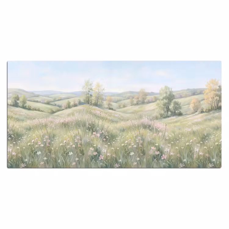 Bureau onderlegger - Bloemen veld - Bloemen - Groen — 2