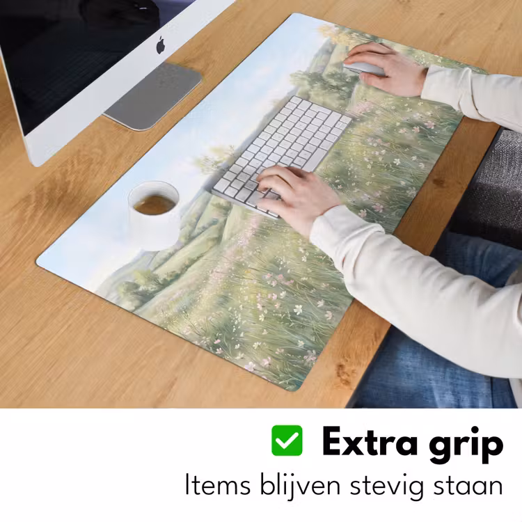 Bureau onderlegger - Bloemen veld - Bloemen - Groen — 6