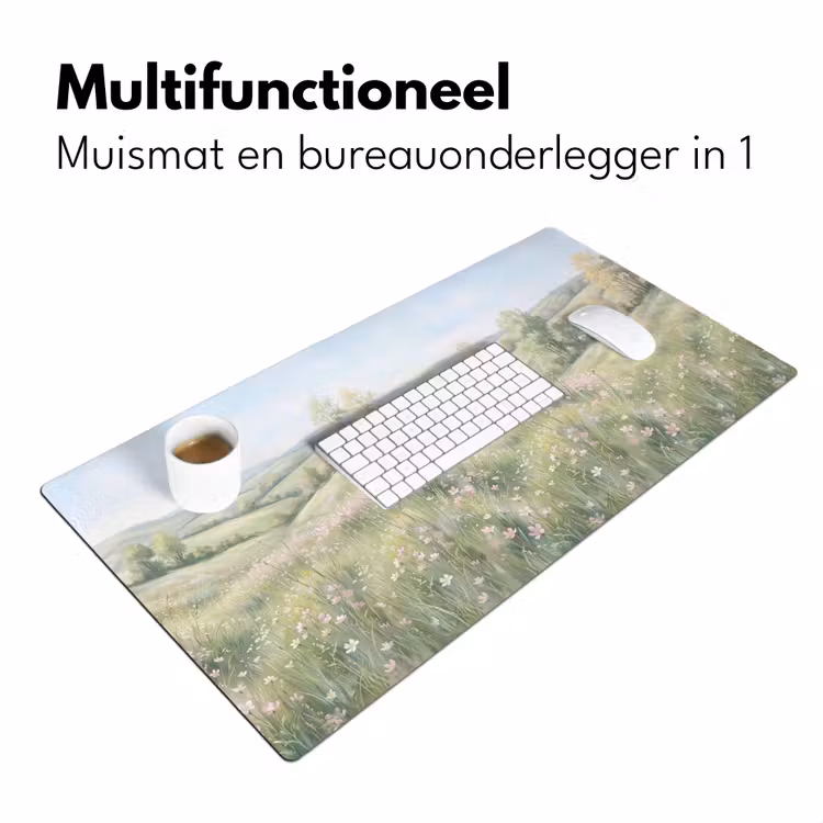 Bureau onderlegger - Bloemen veld - Bloemen - Groen — 7