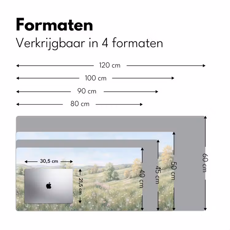 Bureau onderlegger - Bloemen veld - Bloemen - Groen — 8