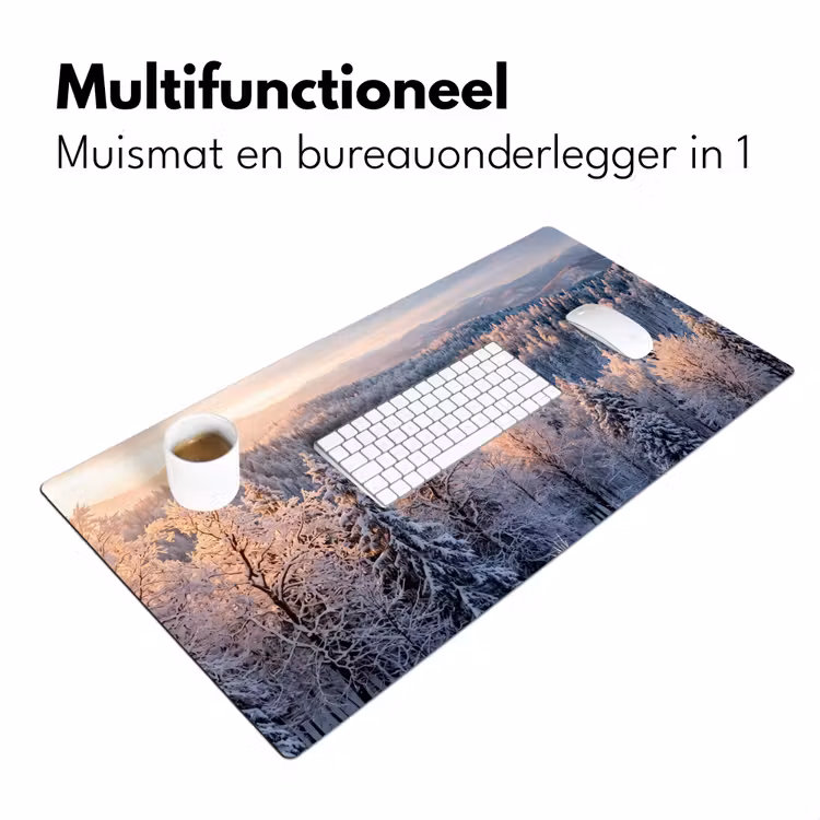 Bureau onderlegger - Bos - Bergen - Goud - Winter - Warm — 7