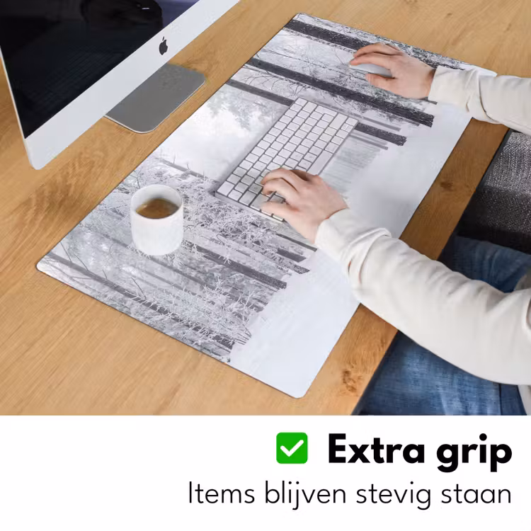 Bureau onderlegger - Bos - Sneeuw - Pad - Winter - Stilte — 6