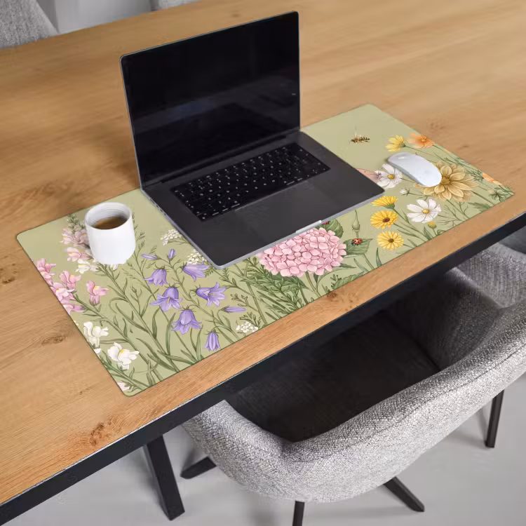 Bureau onderlegger - Botanisch - Bloemen - Kleurrijk — 3