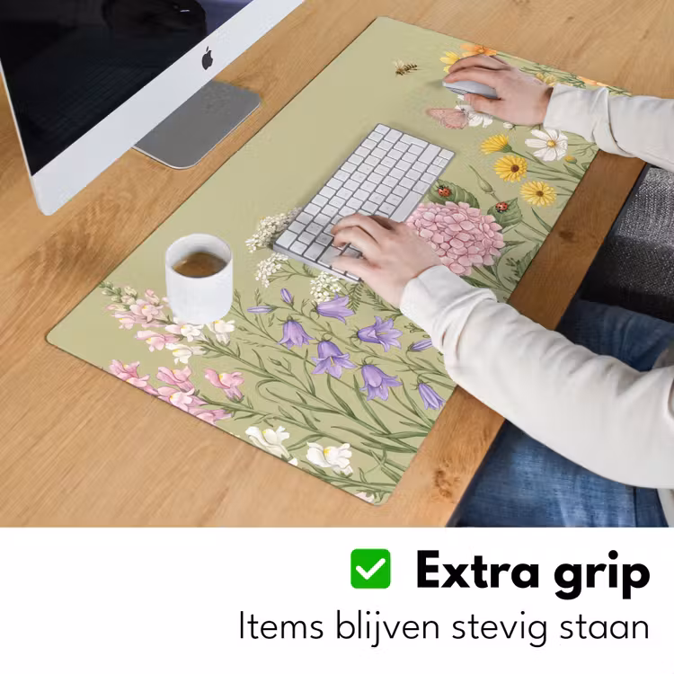 Bureau onderlegger - Botanisch - Bloemen - Kleurrijk — 6