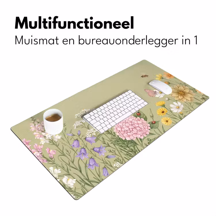 Bureau onderlegger - Botanisch - Bloemen - Kleurrijk — 7
