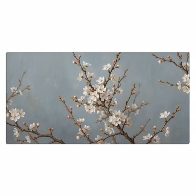 Bureau onderlegger - Botanisch - Stilleven - Blauw — 2
