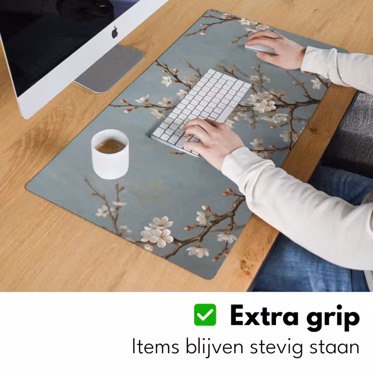 Bureau onderlegger - Botanisch - Stilleven - Blauw — 6