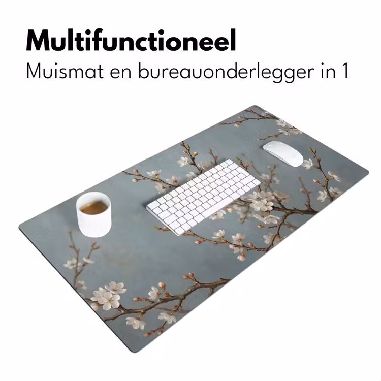 Bureau onderlegger - Botanisch - Stilleven - Blauw — 7