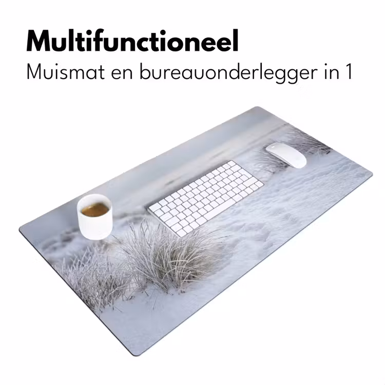 Bureau onderlegger - Duinen - Sneeuw - Strand - Winter - Serene — 7