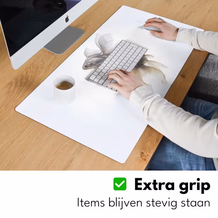 Bureau onderlegger - Goudvissen - Modern - Wit — 6