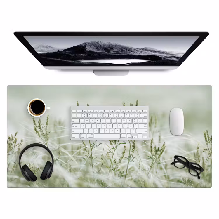 Bureau onderlegger - Grassen - Minimalistisch - Groen — 4