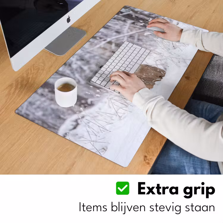 Bureau onderlegger - Hert - Sneeuw - Bos - Dieren - Vertederend — 6