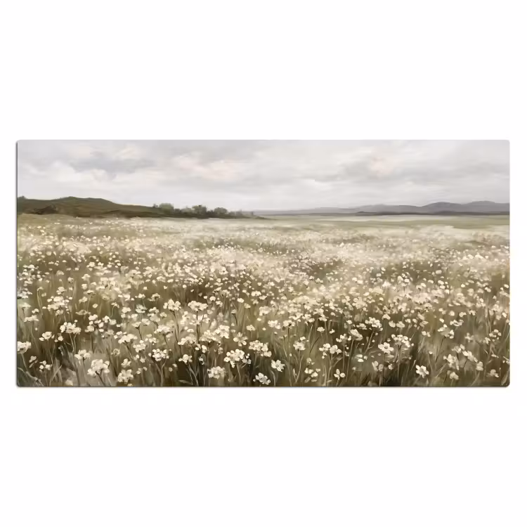 Bureau onderlegger - Illustratie - Landschap - Wit — 2