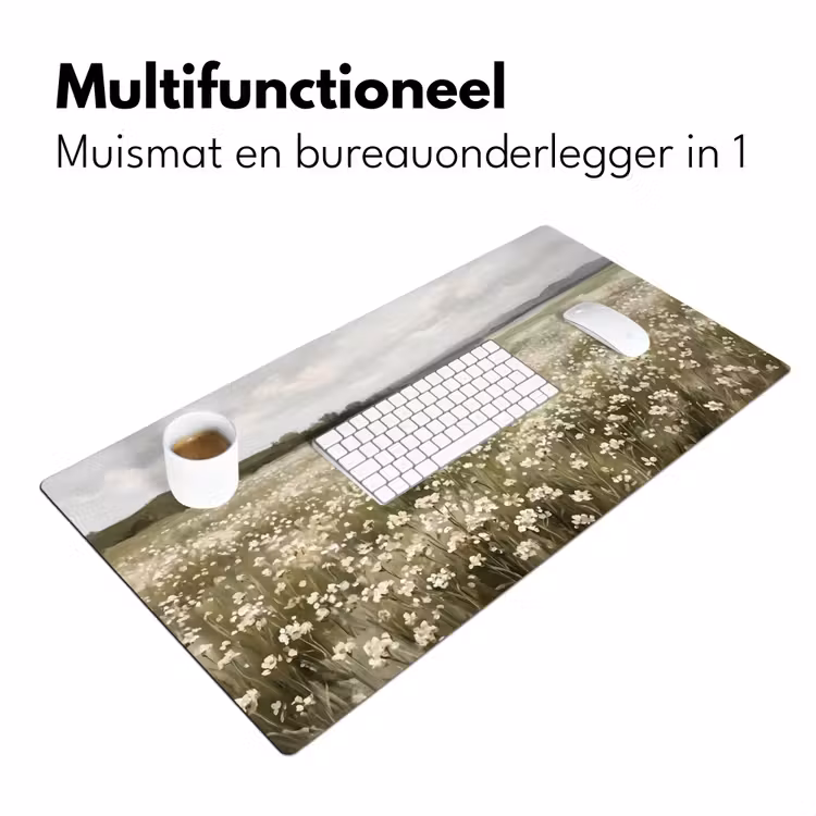 Bureau onderlegger - Illustratie - Landschap - Wit — 7