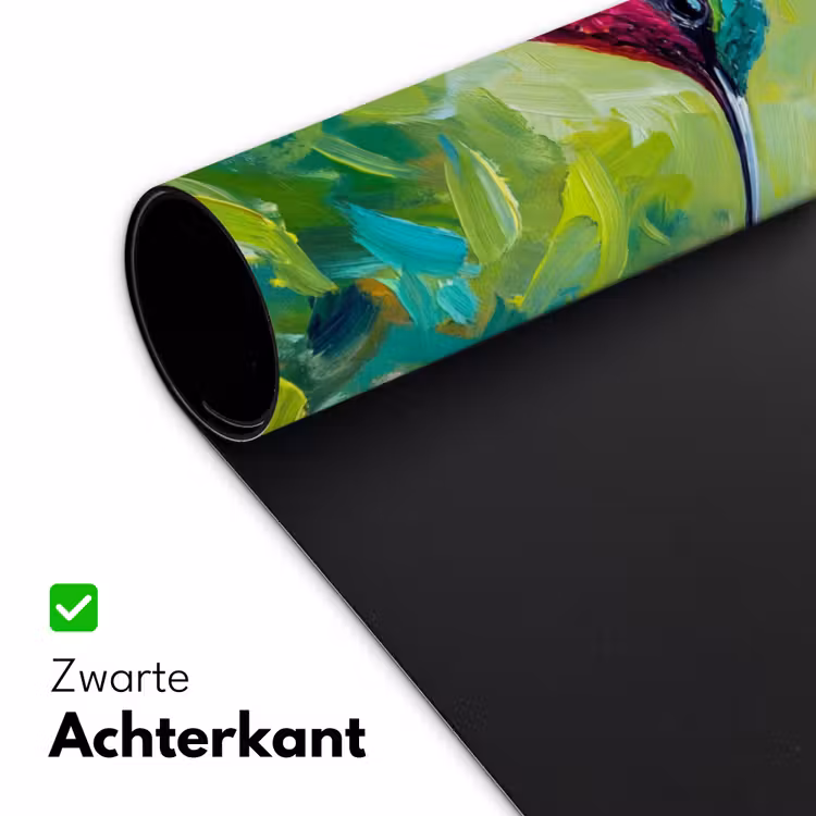 Bureau onderlegger - Kolibrie - Bloemen - Natuur - Kleurrijk — 5