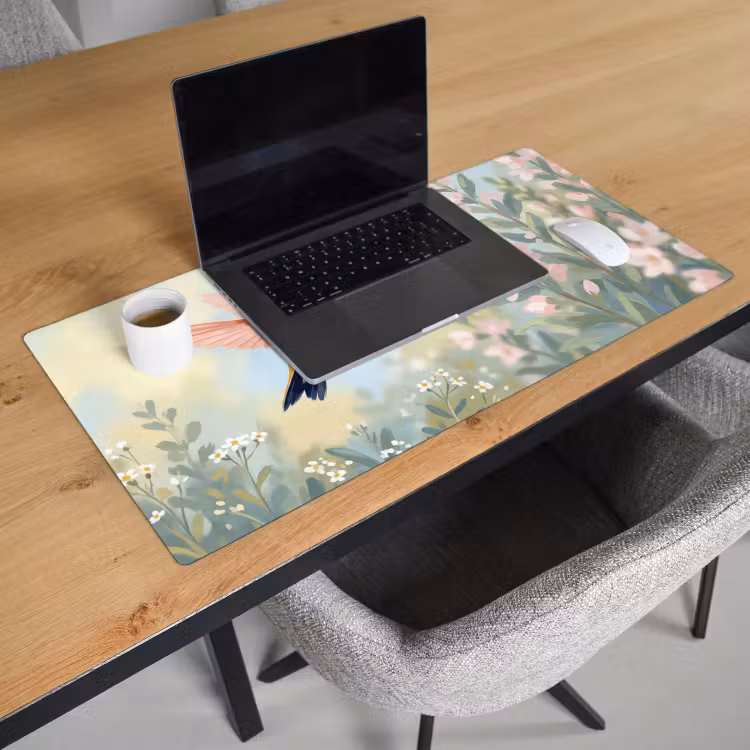 Bureau onderlegger - Kolibrie - Illustratie - Kleurrijk — 3