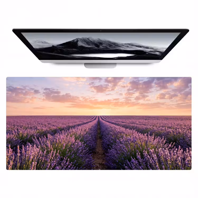 Bureau onderlegger - Landschap - Lavendelveld - Paars — 1