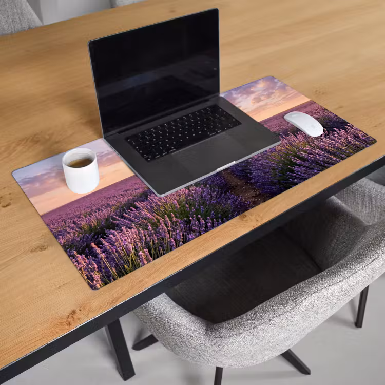 Bureau onderlegger - Landschap - Lavendelveld - Paars — 3