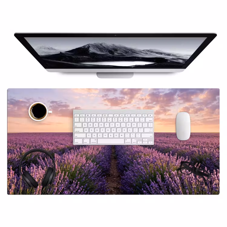 Bureau onderlegger - Landschap - Lavendelveld - Paars — 4