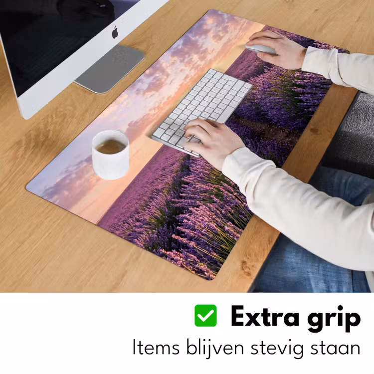 Bureau onderlegger - Landschap - Lavendelveld - Paars — 6