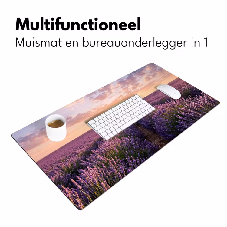 Bureau onderlegger - Landschap - Lavendelveld - Paars — 7