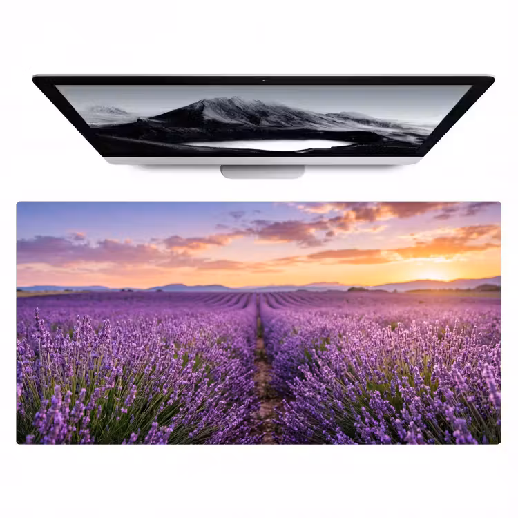 Bureau onderlegger - Lavendel - Veld - Natuur - Paars — 1