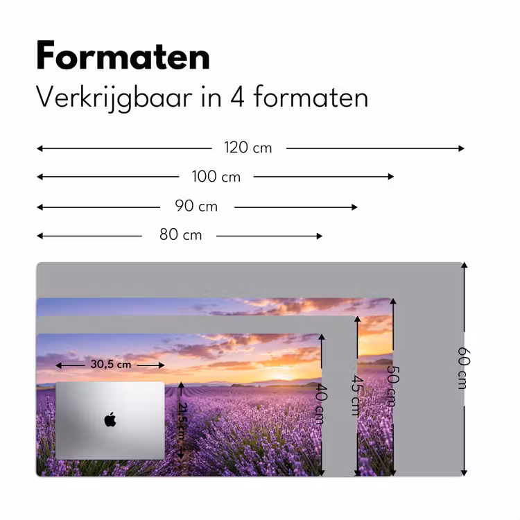 Bureau onderlegger - Lavendel - Veld - Natuur - Paars — 8