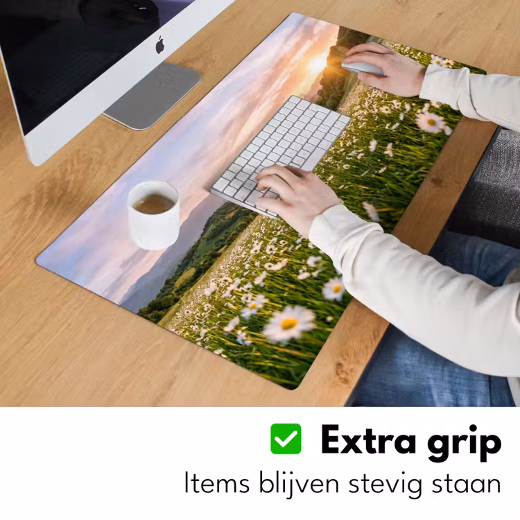 Bureau onderlegger - Madelief - Veld - Heuvels - Groen — 6