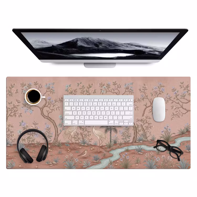 Bureau onderlegger - Nostalgisch - Reigers - Roze — 4