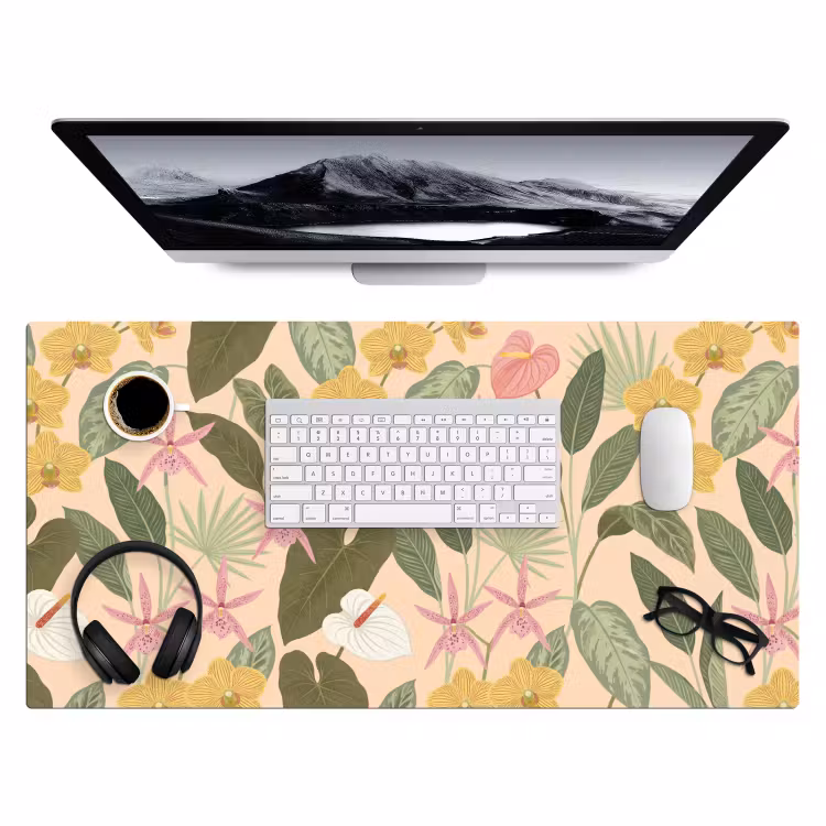 Bureau onderlegger - Patroon - Bloemen - Kleurrijk — 4