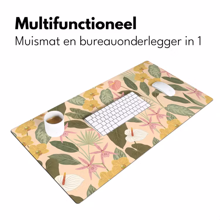Bureau onderlegger - Patroon - Bloemen - Kleurrijk — 7