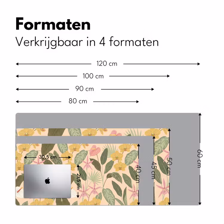 Bureau onderlegger - Patroon - Bloemen - Kleurrijk — 8