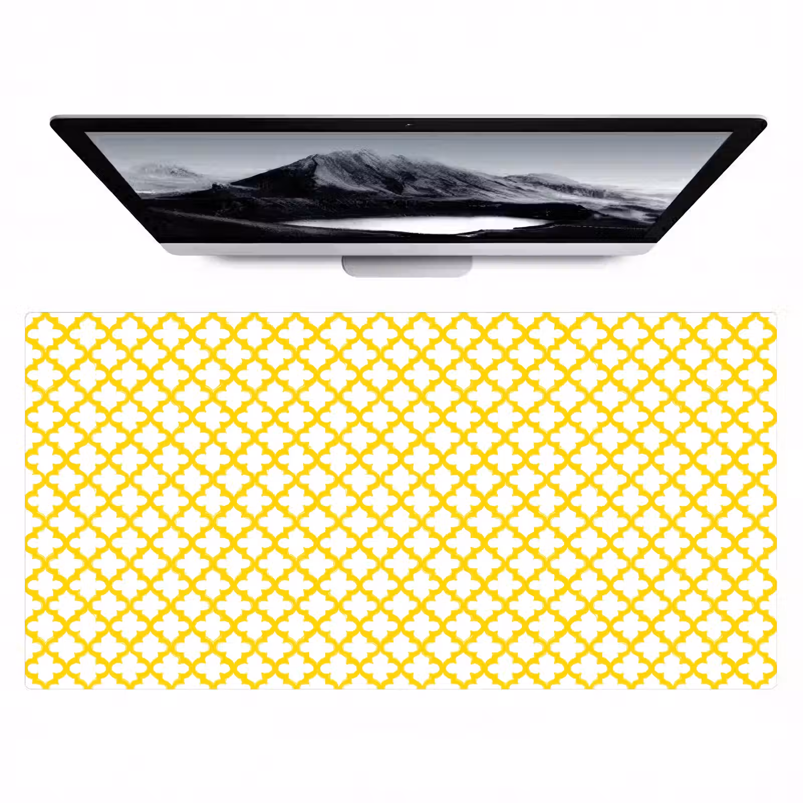Bureau onderlegger - Patroon - Geometrisch - Klassiek - Geel — 1