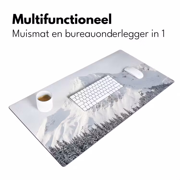Bureau onderlegger - Berg - Sneeuw - Winter - Natuur - Wit — 7
