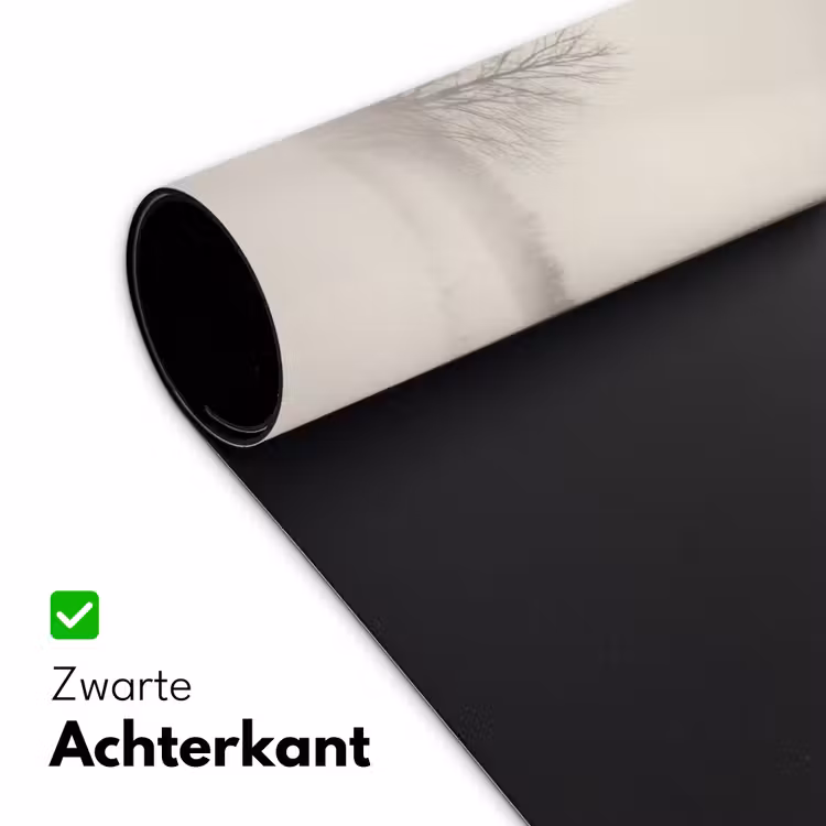 Bureau onderlegger - Boom - Mist - Sneeuw - Winter - Minimalistisch — 5
