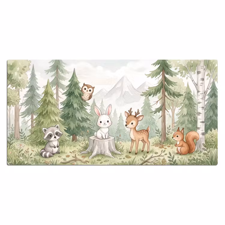 Bureau onderlegger - Bos - Dieren - Groen — 2