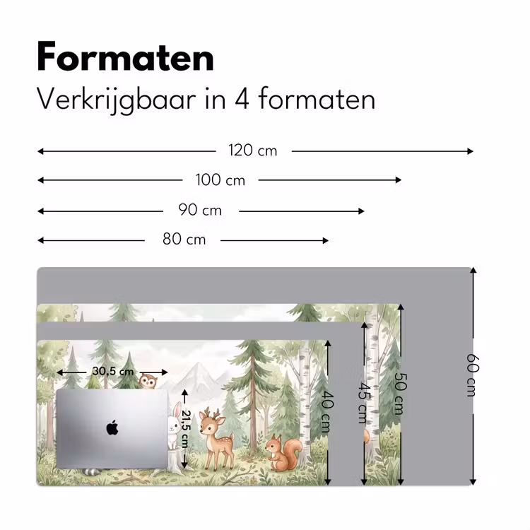 Bureau onderlegger - Bos - Dieren - Groen — 8