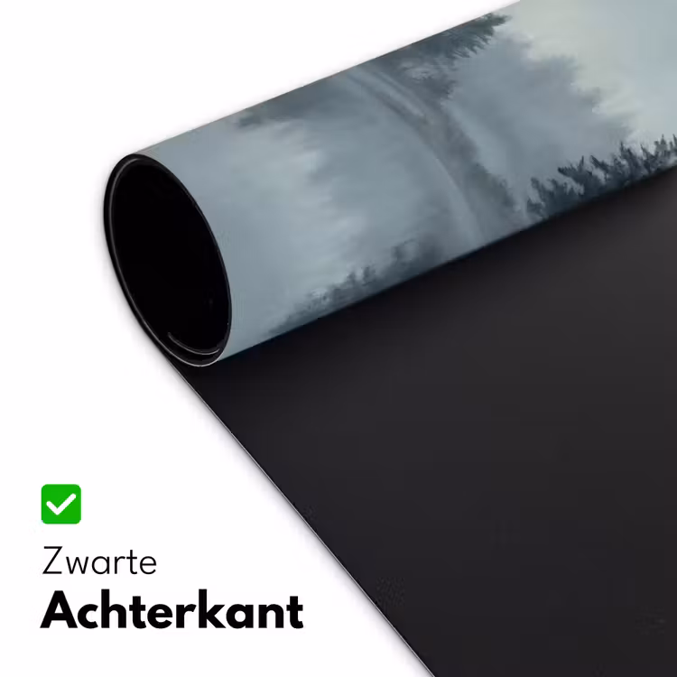 Bureau onderlegger - Bos - Meer - Mist - Natuur - Grijs — 5