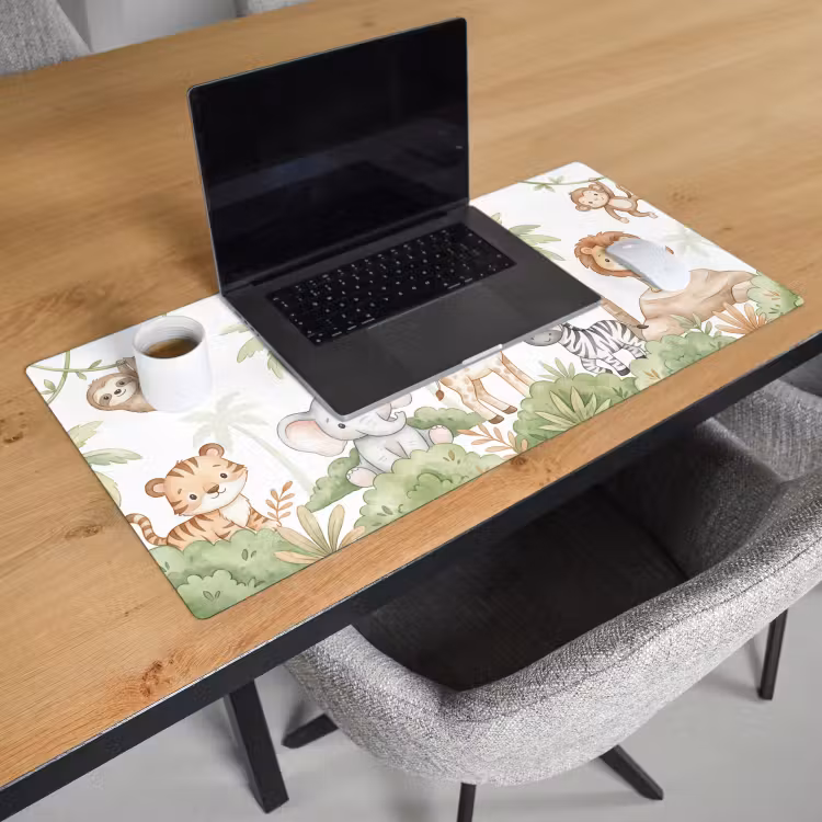 Bureau onderlegger - Dieren - Jungle - Pastel — 3