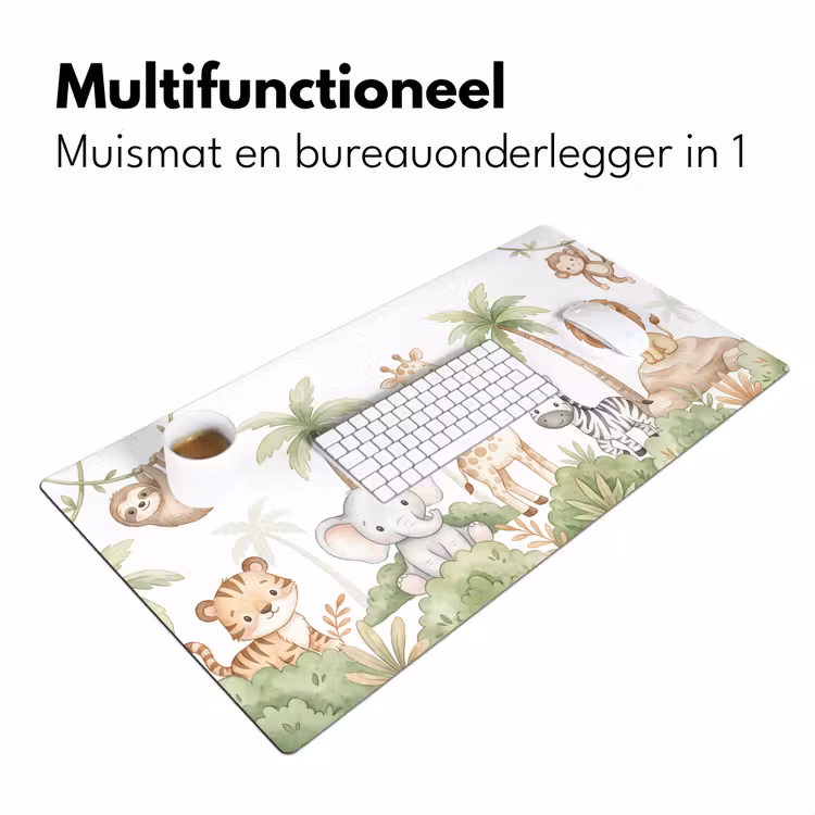 Bureau onderlegger - Dieren - Jungle - Pastel — 7