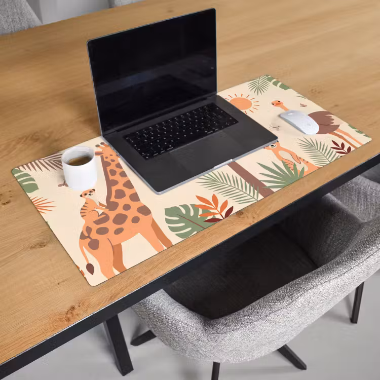 Bureau onderlegger - Dieren - Tropisch - Safari - Kleurrijk — 3