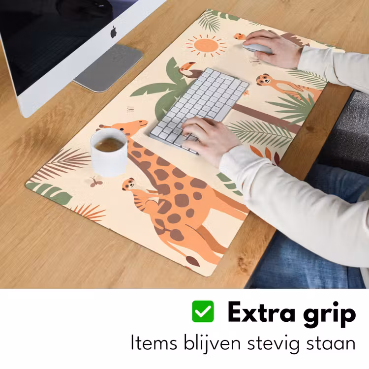 Bureau onderlegger - Dieren - Tropisch - Safari - Kleurrijk — 6