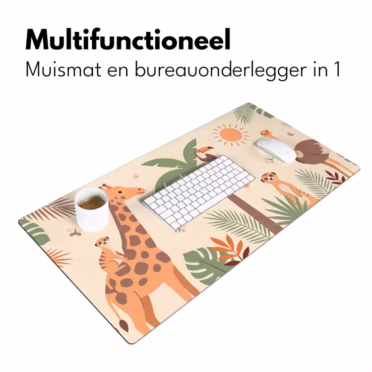 Bureau onderlegger - Dieren - Tropisch - Safari - Kleurrijk — 7